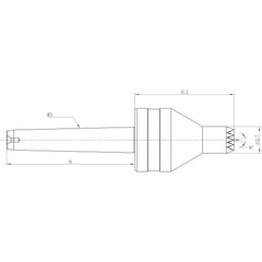 Crown Revolving Live Center MT1 1/2" Diameter for Woodturning Lathe Tailstock Center.