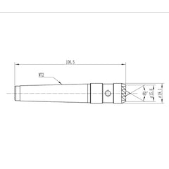 Crown Spur Drive Center, 5/8 Zoll Durchmesser, 2 MT, für Drechselwerkzeug für Holzdrehmaschinen. 