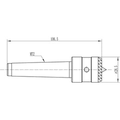 Crown Spur Drive Center, 1" Diameter, 2 MT, for Wood Lathe Wood Turning Tool.