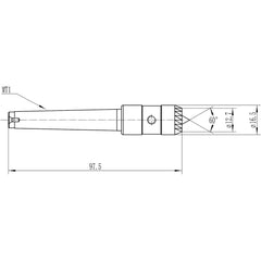 Crown Spur Drive Center, 1/2" Diameter, 1 MT, for Wood Lathe Wood Turning Tool