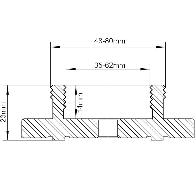 CK-3.75Z-RJTT Round Jaws for CK-3.75Z Series Woodturning Lathe Chuck, Compatible with the Harbor Freight Bauer 23222A-B Chuck.