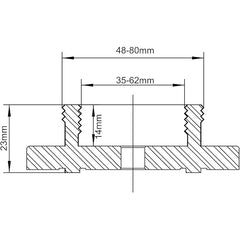 CK-3.75Z-RJTT Round Jaws for CK-3.75Z Series Woodturning Lathe Chuck, Compatible with the Harbor Freight Bauer 23222A-B Chuck.