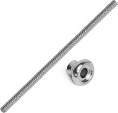 Draw Bar Kit Steel Handwheel & Threaded Draw Bar with 3/8"x16TPI Thread Around 20"(50cm) Length for Woodturning Lathe Spindle.