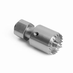 Crown Drive Center 1" Diameter Multitooth Drive Center Spring-Loaded Point Fits Most 4 Jaw Chucks.