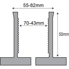 NCK-3.75Z-6017 Long Nosed Jaws for Woodturning Lathe Chuck.