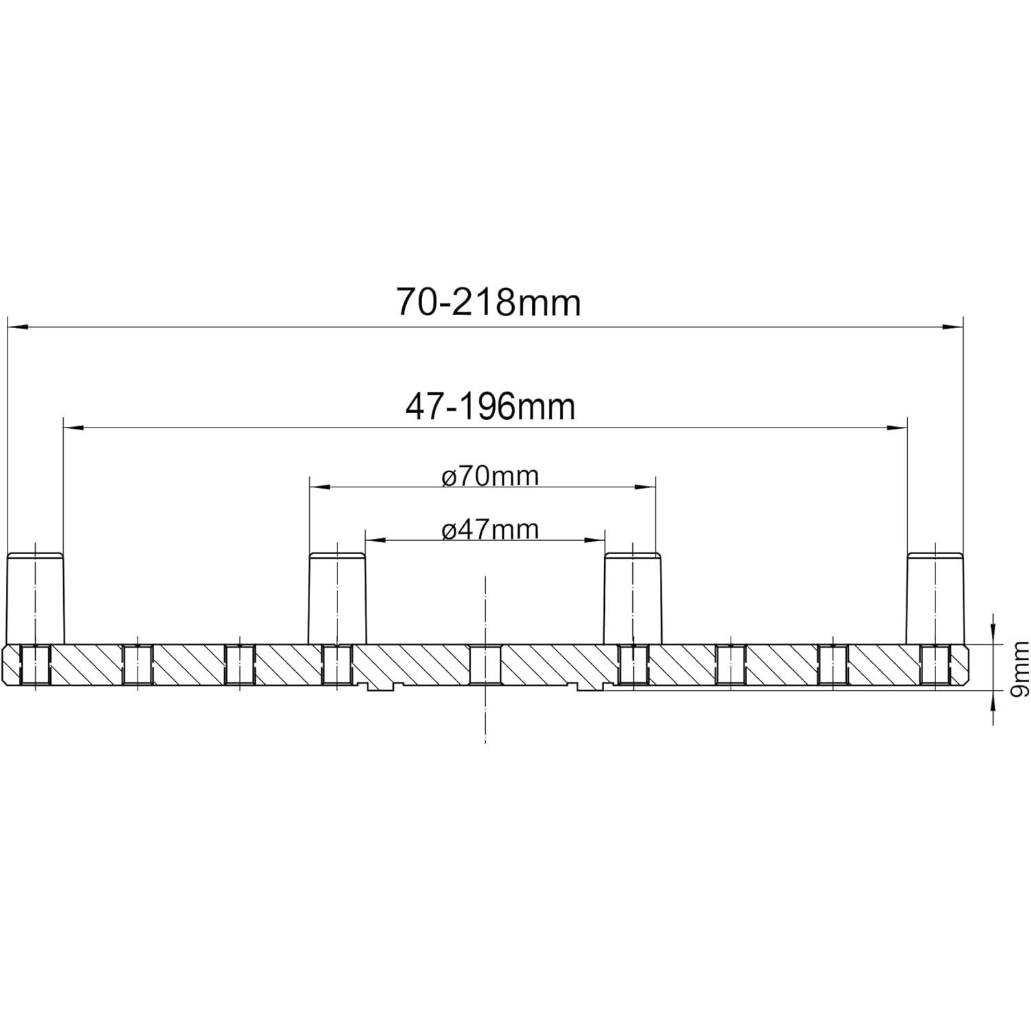 CK-3.75Z-FJ8 8" Flat Jaws for CK-3.75Z Series Woodturning Lathe Chuck, Compatible with the Harbor Freight Bauer 23222A-B chuck.