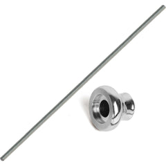 Draw Bar Kit Steel Handwheel & Threaded Draw Bar with 1/4"x20TPI Thread Around 20"(50cm) Length for Woodturning Lathe Spindle.