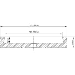 CK-3.75Z-JS130N130MM Jumbo-Backen für Drechselfutter der Serie CK-3.75Z, kompatibel mit dem Spannfutter 23222A-B von Harbor Freight Bauer. 