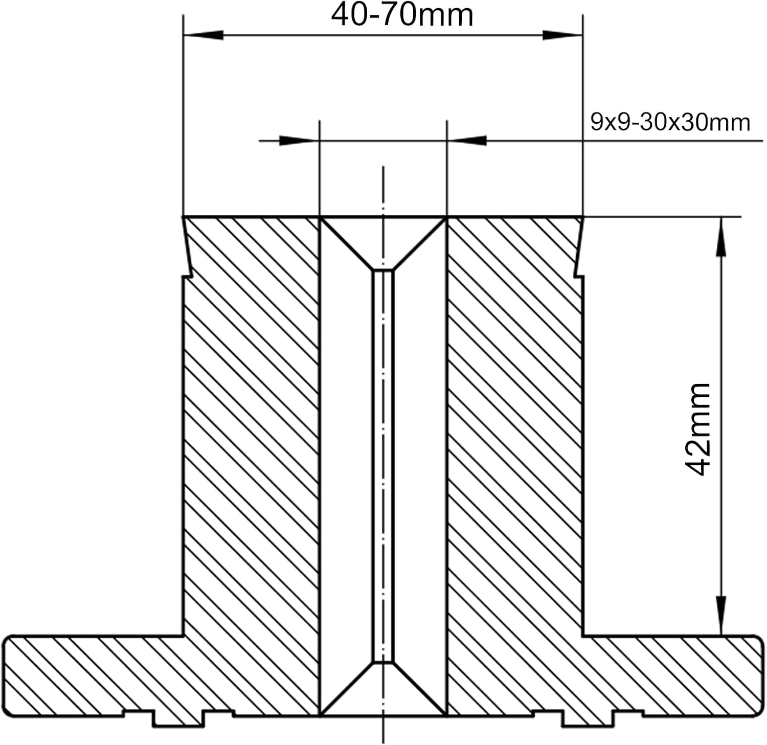 CK-3.75Z-6034 Pen Plus Jaws for Woodturning Lathe Chuck, Compatible with the Harbor Freight Bauer 23222A-B Chuck.