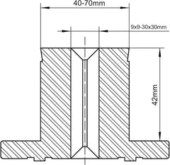 CK-3.75Z-6034 Pen Plus-Backen für Drechselbankfutter, kompatibel mit dem Harbor Freight Bauer 23222A-B-Futter. 