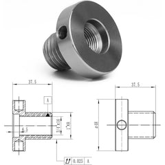 3/4"x16TPI Female to 1"X8TPI Male Thread Adapter for Woodworking Lathe Headstock Spindle Woodturning.