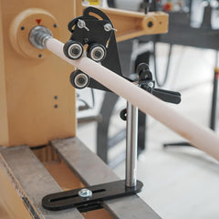 Woodturning Lathe Center Spindle Steady Rest MC-FS5, Wood Turning Three Wheels Stabilizer Auxiliary Clamping Tool.