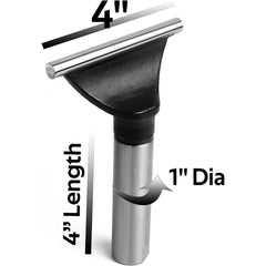 4" Tool Rest with 1" Diameter 4" Length Post, Woodlathe Heavy Duty Round Bar Straight Tool Rest.