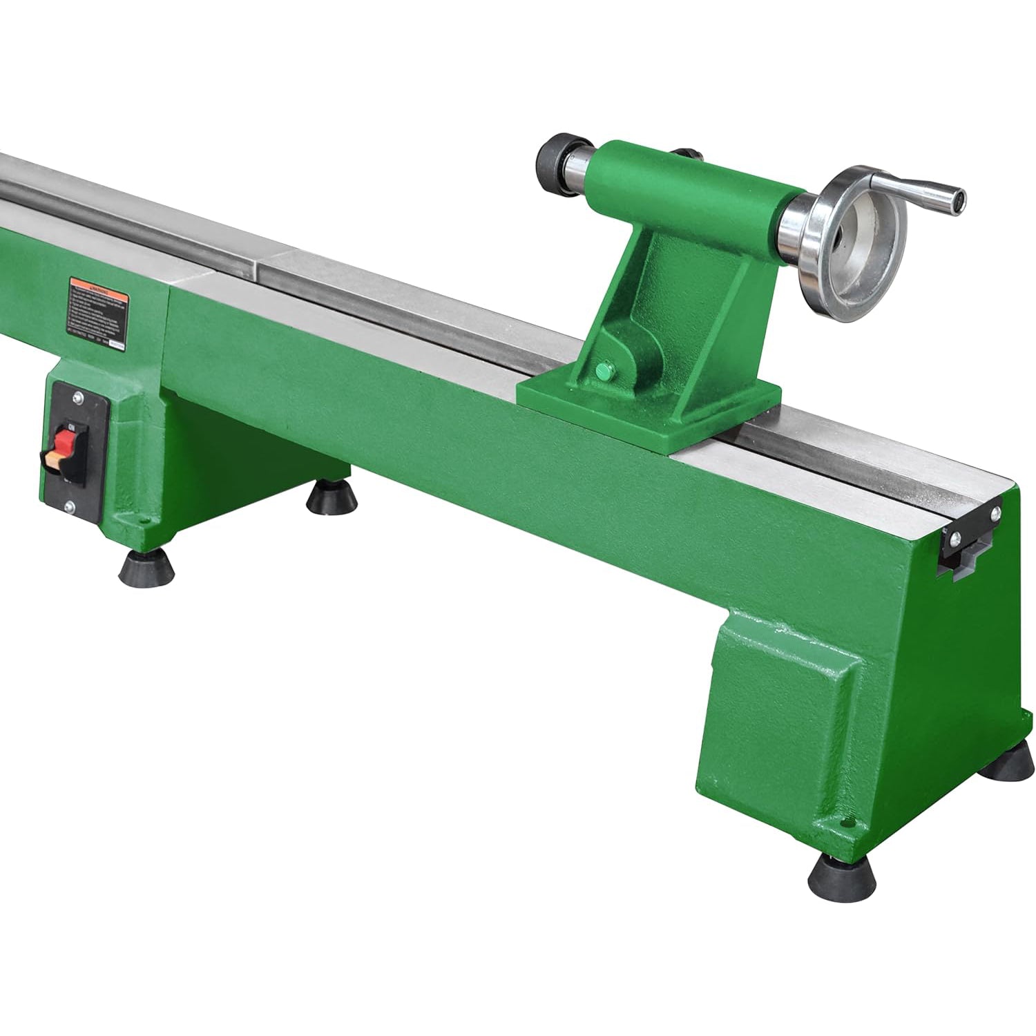 Extension Bed for Woodturning Lathe, Compatible with Harbor Freight Central Machinery 65345 10"X18" Wood Lathe in Green Color.