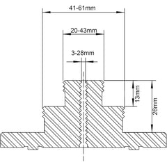 NCK-3.75Z-SJ Stufenbacken für Drechselfutter 