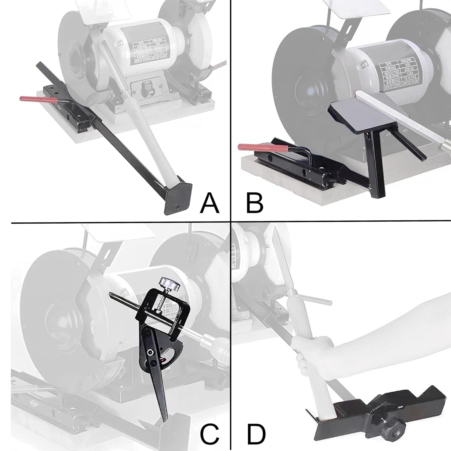 BG-GRIND4 4PCS Set Complete Grinding Jig System for Wood Chisels