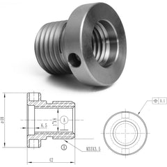 1"x8TPI Female to M33X3.5 Male Thread Adaptor for Woodworking Lathe Headstock Spindle Woodturning.