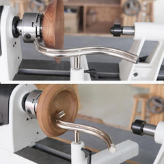 5/8" Dia Stem Glide Bowl Turner's 4-Piece Toolrest Set for Woodlathe Bowl Turning.