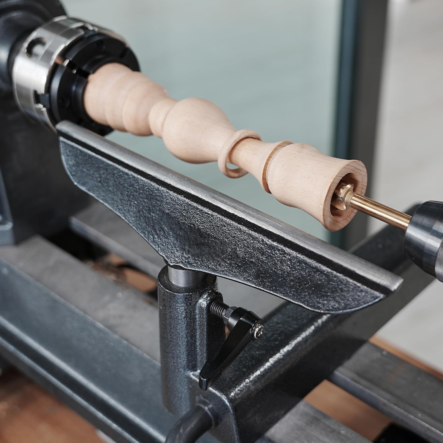 Integrated 12” Tool Rest with 1”(25.4mm) Post with Length 80mm for WoodTurning Lathes.