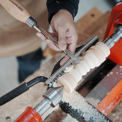 Hartmetallbestückter Finisher-Meißel zum Drechseln mit runder TCT-Klinge 12 mm. 