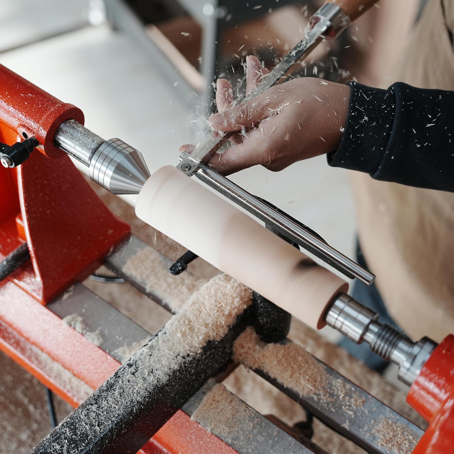 Carbide Tipped Rougher Chisel For Woodturning with Square TCT blade 15x15mm.