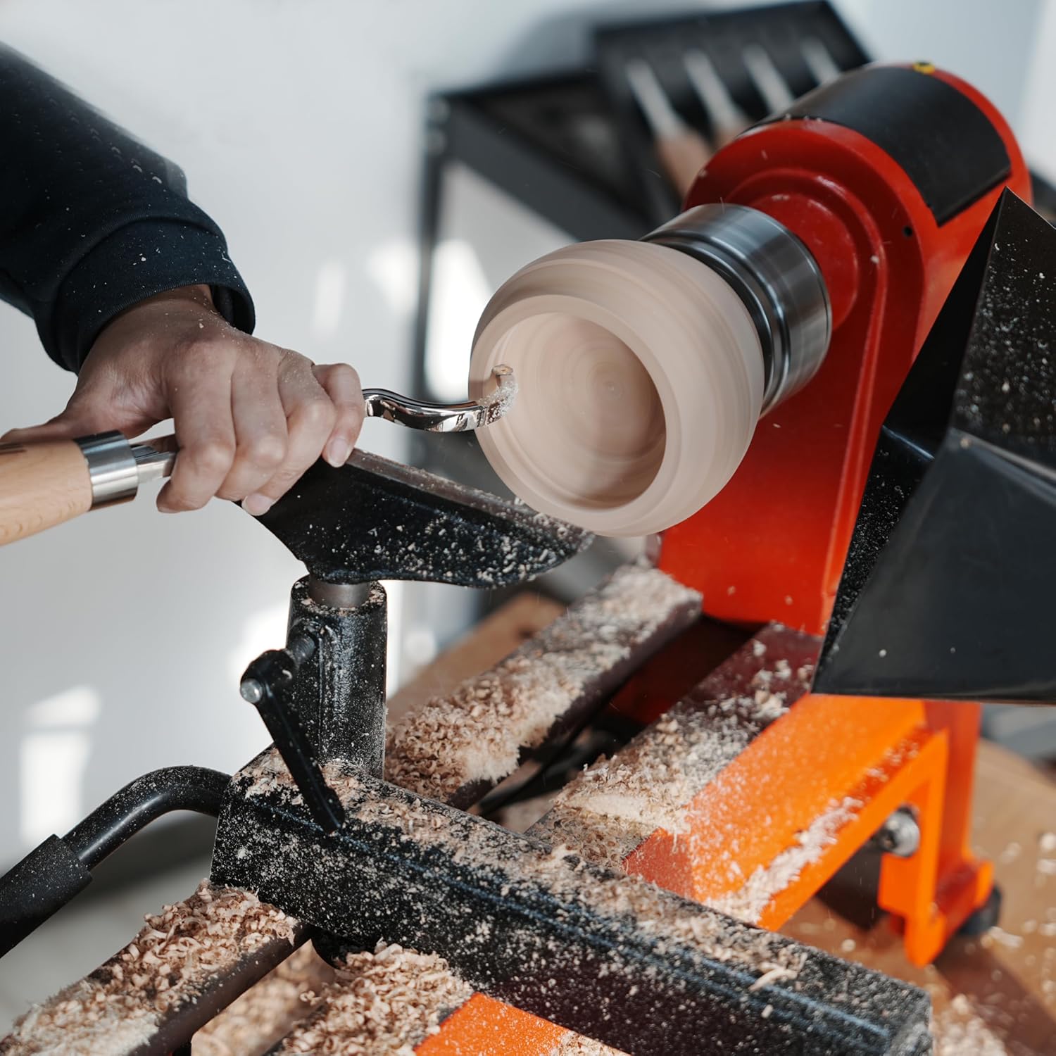 Carbide Tipped Large Curved Hollowing Tool For Woodturning.